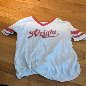 Tshirt with red seams